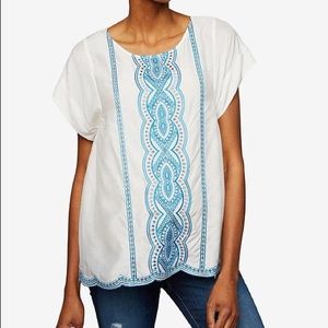 Ella Moss Embroidery Maternity Shirt